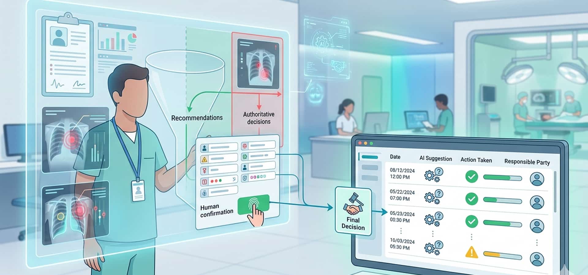 What Defensible Healthcare AI Systems Do